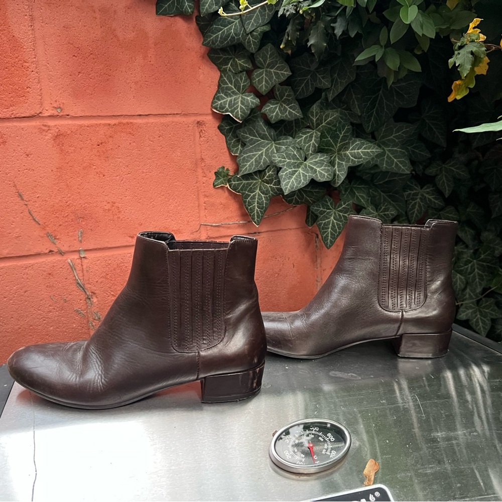 Brown Leather Ankle Boots
